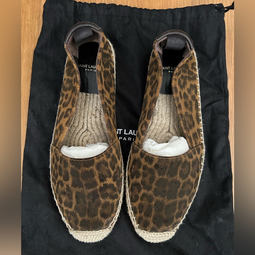 Saint Laurent Leopard espadrilles- Size 36.5